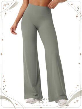 Straight Leg Yoga Pants High Rise Butt Lifting Workout Leggings